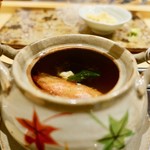 鮨おおね田 - ［2018/09］酒肴⑥ 駒ヶ岳産松茸の土瓶蒸し