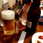 ドン スリランカレストラン - ビールも飲んでご機嫌です