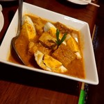 ドン スリランカレストラン - トウフ&タマゴカレー(550円)