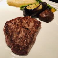 日本料理・鉄板焼 はや瀬 - 鉄板焼き　仙台牛ロース　60g　焼き野菜