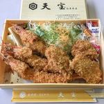 天宝 - 海のミックスフライランチ！海老2本追加