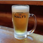 いかやき やまげん - 生ビール