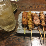 矢まと - 串焼きとり5種盛り合わせ