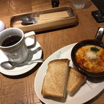 ドトール珈琲農園 - 3種チーズのあつあ つグラタン セットのコーヒー