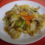 上海飯店 - 2008/11月：八宝焼麺（800円）