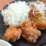 Karayoshi - 合い盛り定食・柚子胡椒(650円)