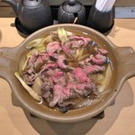 三代目 まる天 - 山形郷土料理 いも煮鍋 *牛肉醤油味