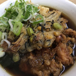 一由そば - ジャンボげそ天とヘルシーかき揚げ