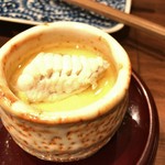 鳥田中 - お通し（虎河豚の茶碗蒸し雑炊）