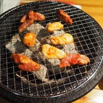 七輪焼みなみ - 調理中その１