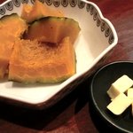 興 - 「北海道産　蒸しかぼちゃバター」：20分かけて蒸しあげるから、ホクッとした食感、甘くやさしい香り♪