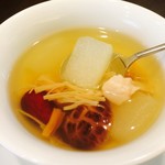 Kaname - 【特選コースより】冬瓜と乾物の蒸しスープ