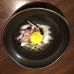 のみくい処 小栗 - お通しのマグロのサラダ