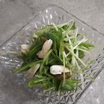 江戸堀ゆきこ - ザーサイとささみの水菜サラダ