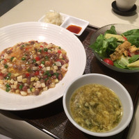 礼華　青鸞居 - 海鮮と叉焼入りあんかけ炒飯セット