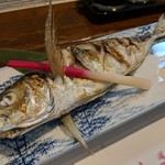 旬魚菜 しら川 - アジ塩焼き