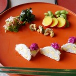 千松しま - 【辛子蓮根、冬瓜、ズッキーニ、さつま芋、枝豆、おひたし】◎2018/9