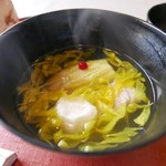 千松しま - 【甘鯛・焼茄子・粟餅のお椀】★2018/9