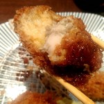とんかつ檍 - カキフライ　リフト！