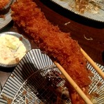 とんかつ檍 - エビフライ　リフト！