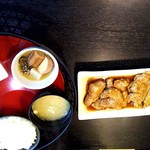 岩水亭 - 生姜焼き定食