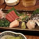 岡むら - 2018.9.29  刺身盛り合わせ☆