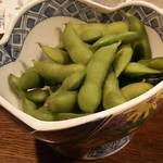 岡むら - 2018.9.29  お通しの、枝豆☆