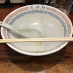 中華めん処 道頓堀 - H30.10　完食です。