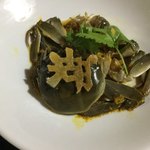 中国精進料理 凛林 - 蟹の生まれ故郷の陽澄湖に因んで湖との彫り大根も滋味深く美味しい！