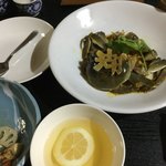 中国精進料理 凛林 - フィンガーボールはジャスミンティ？又は烏龍茶らしいです！指に蟹の香りが付かぬようにとおしぼりも3回も替えてくださった