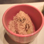 花の雲 - ほうじ茶で炊いたそうです