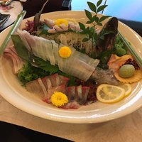 パサージュ 琴海 - [造里] 近海産旬魚の盛り合わせ
                いさき、シマアジ、ヒラマサ、ヤリイカ