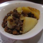 ビストロ アオキ - レンズマメとじゃがいもの煮込み