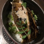 sincere - ストウブご飯、鮎 わたのソース、酒にあいます