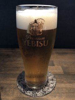 Pasu tan - エビス生 640円