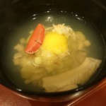 蓬左茶寮 - 海老と銀杏の葛寄せ"伊勢エビ"