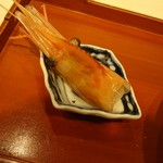 蓬左茶寮 - つまみ ボタン海老の頭