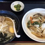 家興縁 - 塩ラーメン＋中華飯：￥８４２