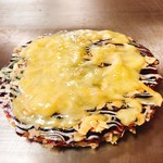 Okonomiyaki Tekonoya - お好み焼き（豚にキムチ、チーズ、ニンニク）