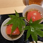 銀座 しのはら - トマトともずく
