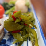 雪の下精進茶寮 - ピーマンと赤ピーマンのお浸し