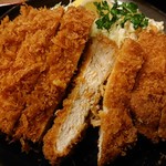 万里食堂 - 2018年10月　とんかつ定食　1200円