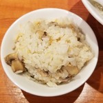 麺屋 六感堂 - 秋鮭とマッシュルームの炊き込みご飯