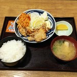 Hamayaki Kaisen Izakaya Daishou Suisan - 唐揚げ定食￥750