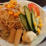 Tairyoubune - 野菜サラダ♪缶詰のアスパラガス