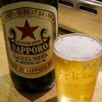 ラム肉家 muu - サッポロラガー大瓶税抜580円