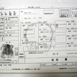 焼肉 強小亭 - 登記書