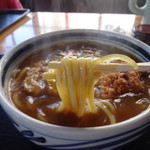 手打うどん一心 - カツカレーうどん(850円)