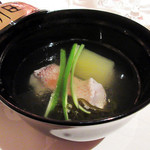 富小路 やま岸 - やま岸さんの料理【対馬産甘鯛 能登海素麺 冬瓜】