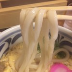 ふる里うどん  - あんかけ卵とじうどん、かなりハフハフしながら食べます（みんな好きな味、是非食べて欲しい）